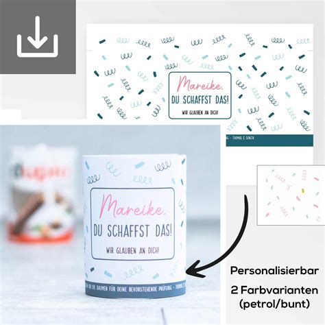 Duplo Riegel Banderolen 'Du schaffst das!' PDF – Motivation pur