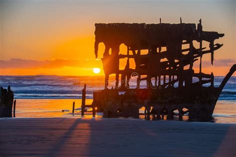 Wreck Of The Peter Iredale Stock Photo Image Of Beached