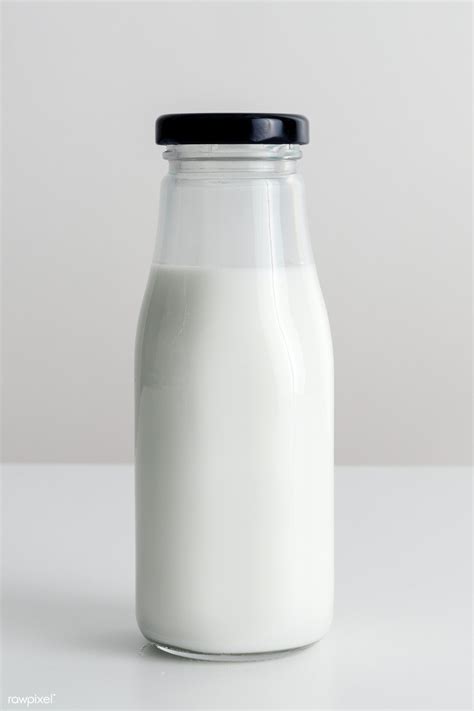 Fresh Milk In A Glass Bottle Premium Image By Teddy