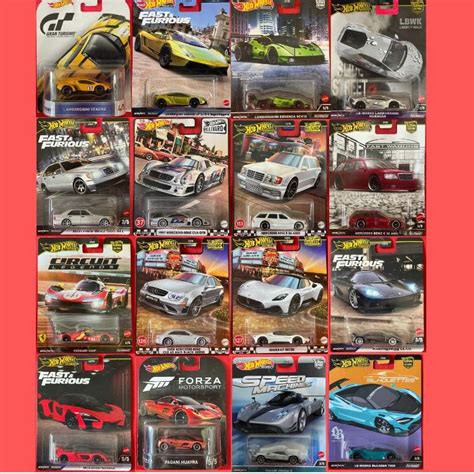 Hot Wheels Euro Premium Ferrari Koenigsegg Lamborghini Mclaren Bmw Pagani