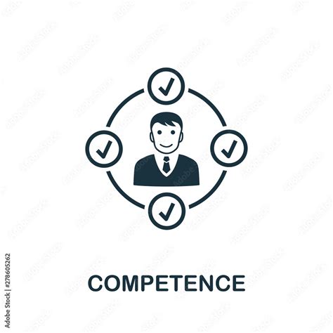 Competence Vector Icon Symbol Creative Sign From Business Management