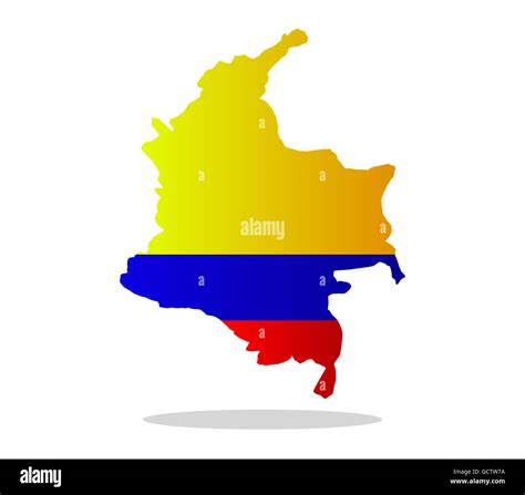 Map Of Colombia Stock Photo Alamy