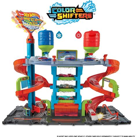 Hot Wheels City Color Shifters automyčka se spirálou KIDS cz