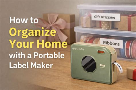 portable label maker  home organization easy labeling tips phomemo