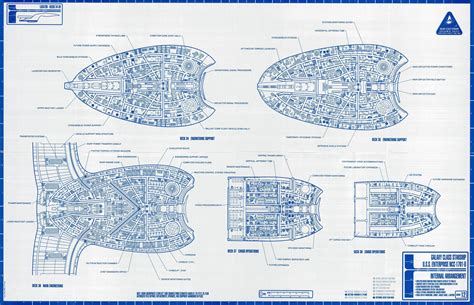 Star Trek Enterprise D Blueprints