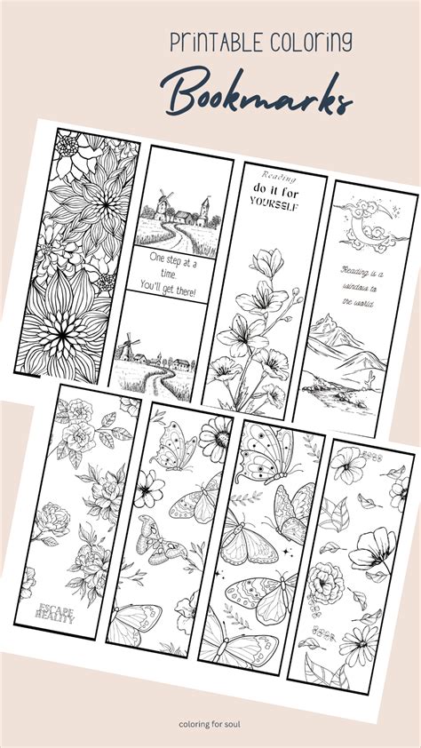 Coloring Bookmarks for Adults Multiple Patterns to Color - Etsy.de