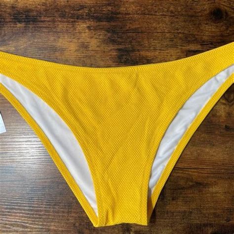 Shade Shore Swim Textured Lowest Coverage Extra Cheeky Bikini Bottom Citrusshade Shore