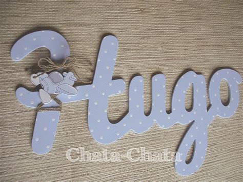 Chata Chata Decoración Infantil Letras Para Hugo