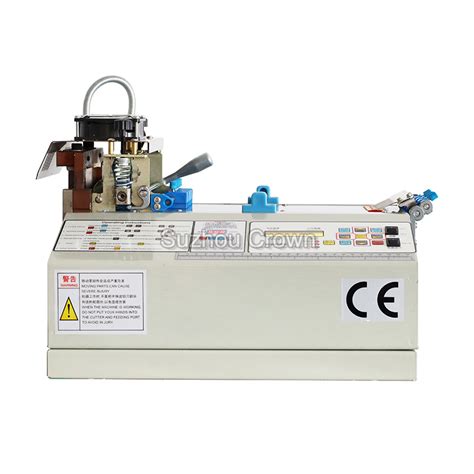 Nylon Tape Cutting And Sealing Machine With Hot And Cold Blades Cutting Braided Belts And