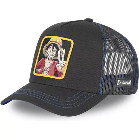 Capslab Monkey D Luffy Op Luf One Piece Black Trucker Hat Caphunters Ch