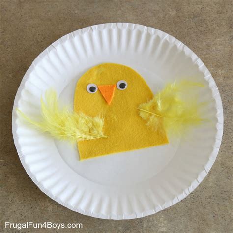 Paper Plate Craft Hatching Chicks Frugal Fun For Boys And Girls