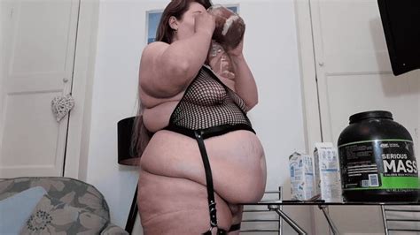 Chugging Over K Of Weight Gain Shake MP BBW Feedee Bonnies Clips Clips Sale