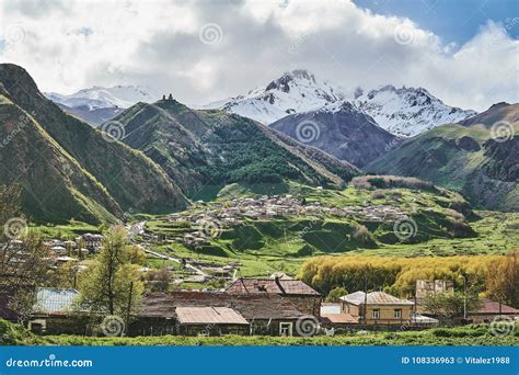 beautiful mountain landscape  georgia stock image image