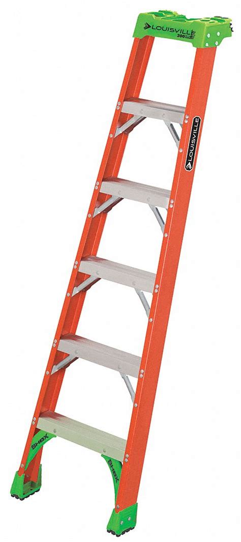 Louisville Fiberglass Lb Load Capacity Max Shelf Ladder