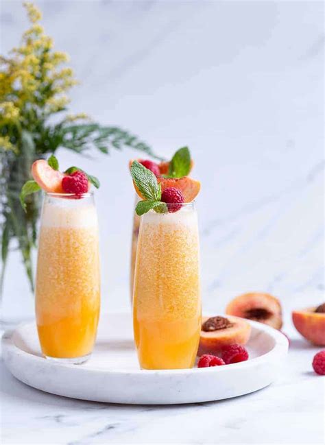 Non Alcoholic Peach Bellini Recipe Virgin Bellini Recipe Easy Mocktail