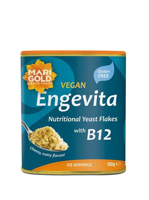 Engevita Nutritional Yeast Flakes With B12 100g Marigold