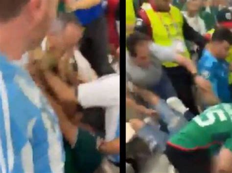 Esc Ndalo En El Mundial Qatar Feroz Batalla Campal Entre Hinchas