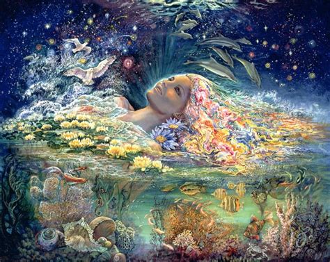 Aphrodite - Goddess of Love Wall Mural by Josephine Wall