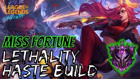 Wild Rift Miss Fortune Lethality Haste Build Full Game Highlights