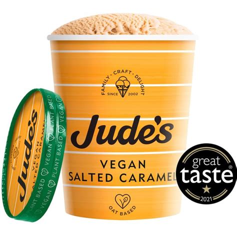 Jude's Vegan Salted Caramel Ice Cream | Ocado