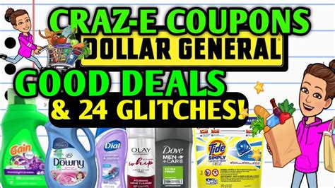 🤑good Deals And Glitch List🤑dollar General Couponing This Week 81 87🤑