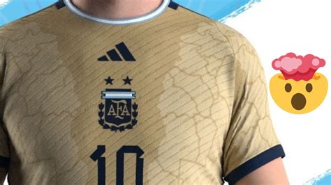 CAMISETA DORADA de ARGENTINA para la COPA AMÉRICA 2024 YouTube