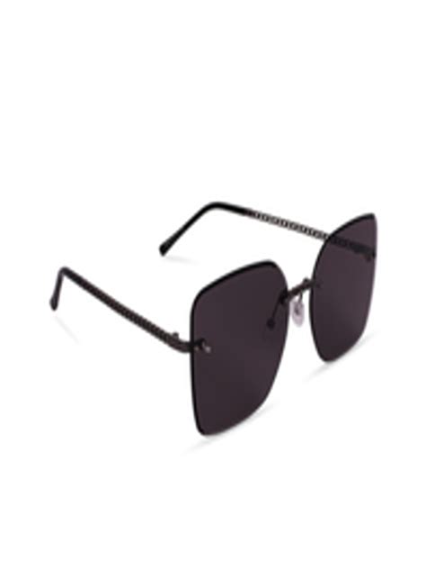 Buy Quirky Women Rimless Oversized Sunglasses With Uv Protected Lens