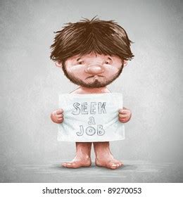 Naked Man Poster Seek Job Stock Illustration 89270053 Shutterstock