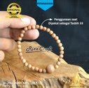 Jual Gelang Tasbih Beads Biji Butir Kayu Tesek Asli Gunung Merapi