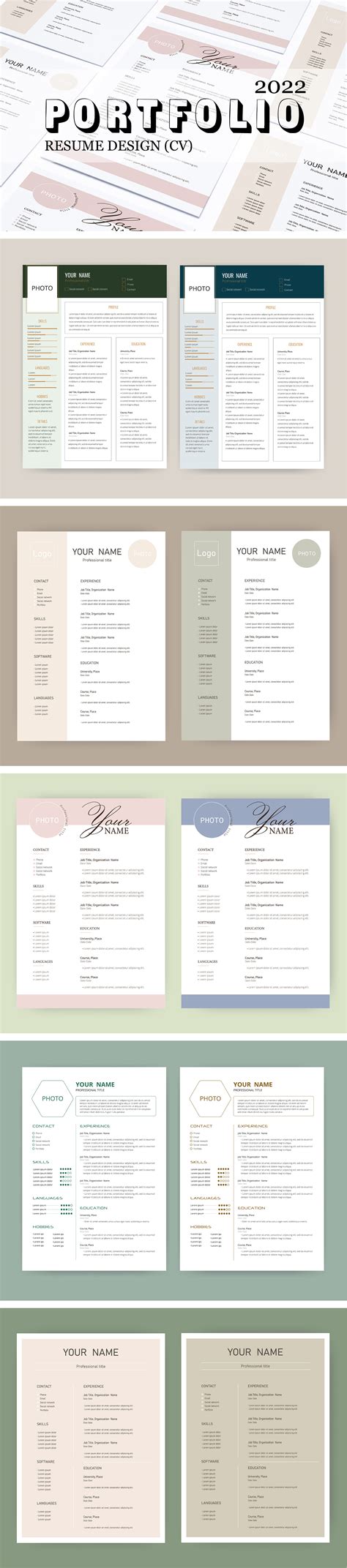 Modern Resume Template on Behance