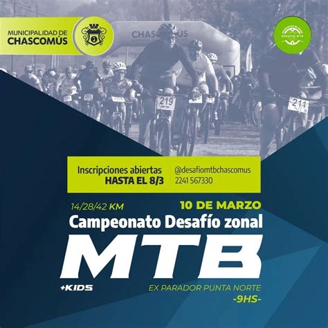 Se Viene El Desaf O Mtb Chascom S Este Domingo Desde El Ex Parador