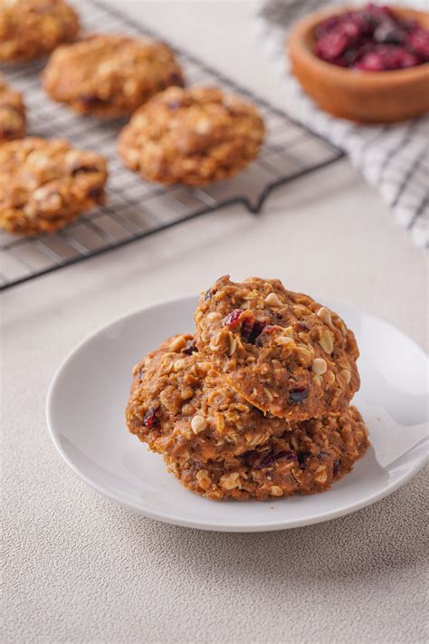 White Chocolate Cranberry Oatmeal Cookies • Kath Eats