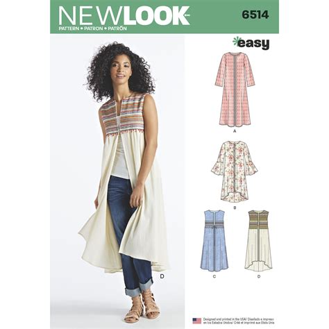 33 Designs Sewing Pattern New Look 6566 Easy Farhadteegan