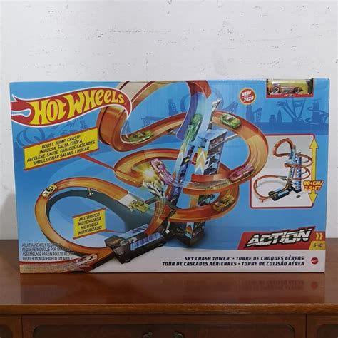 Hot Wheels Sky Crash Tower Hobbies Toys Toys Games On Carousell