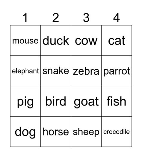 B I N G O Bingo Card