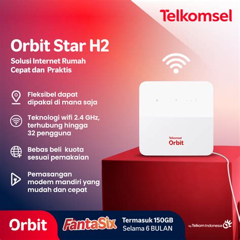 Jual Telkomsel Orbit Star H Modem Wifi G High Speed Bonus Data