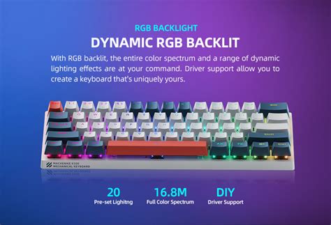 Machenike K B Mechanical K Eyboard Key Board Hot Swappable Rgb Backlit
