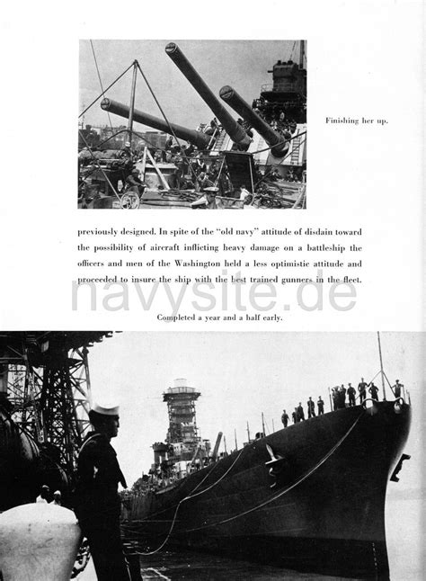 Uss Washington Bb World War Ii Cruise Book Chapter One