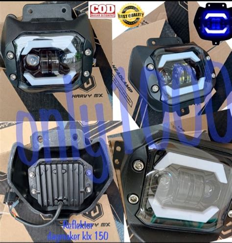 Jual REFLEKTOR DAYMAKER KLX BF LAMPU DEPAN LED KLX 150 LAMPU SOROT KLX