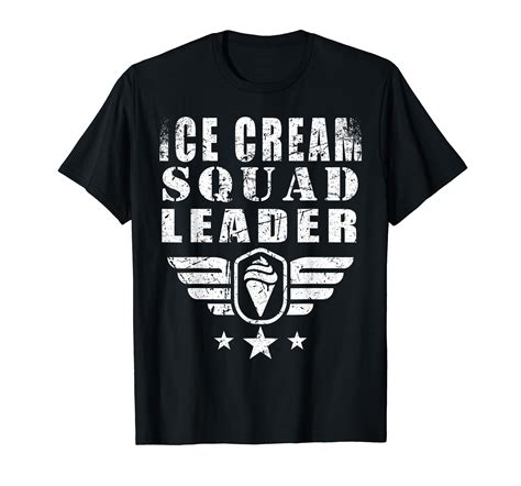 Ice Cream Squad Leader Funny Quotes Vintage T Shirt Walmart