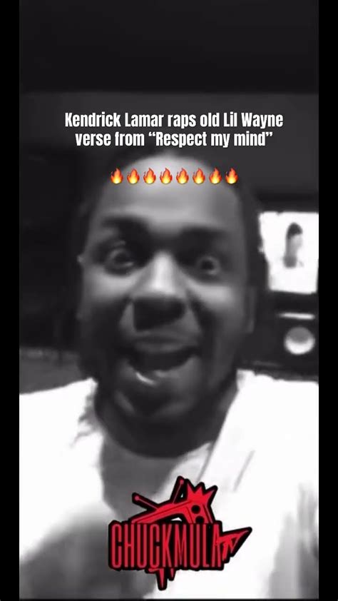 Kendrick Lamar Raps Lil Waynes Old Verse From Respect My Mind YouTube