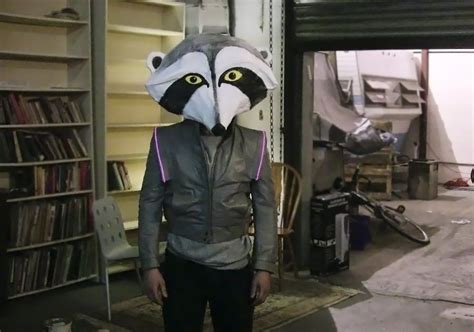 Raccoon Head Mask | Head mask, Raccoon, Puppet costume