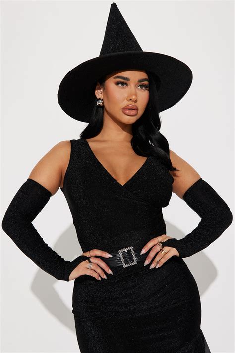 Rich Witch Energy 4 Piece Costume Set Black Fashion Nova Costumes