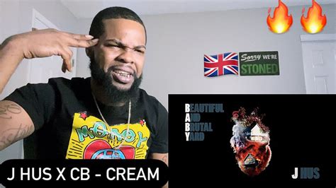 J Hus Cream Official Audio Ft Cb American Reacts🔥🇺🇸 Youtube