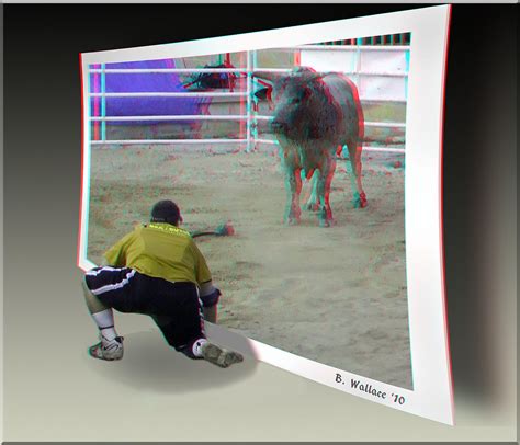 Bull Challenge Anaglyph Redcyan Filtered 3d Glasses Requ Flickr