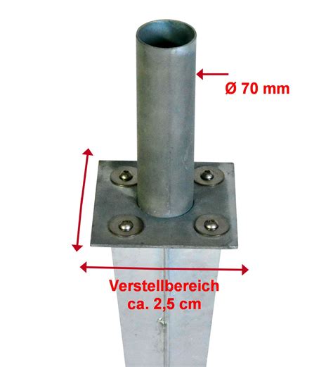 Justierbare Einschlagh Lse F R Torpfosten Mm Zaun Nagel