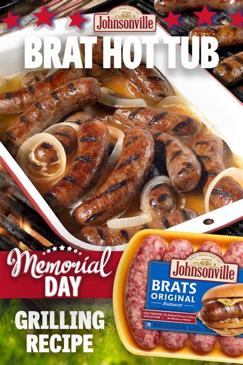 Brat Hot Tub Bratwurst recipes Recipes Cooking recipes Comidas ricas Entremeses fáciles