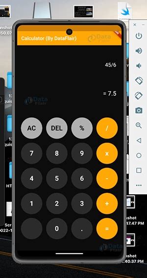 Flutter Project Calculator App Dataflair