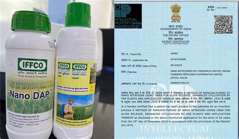 IFFCO Secures Patent On Nano Urea Nano DAP For 20 Years