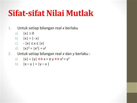 Contoh Soal Persamaan Dan Pertidaksamaan Nilai Mutlak Berbagai Contoh